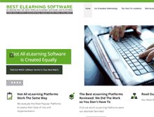 Tablet Screenshot of bestelearningplatforms.com